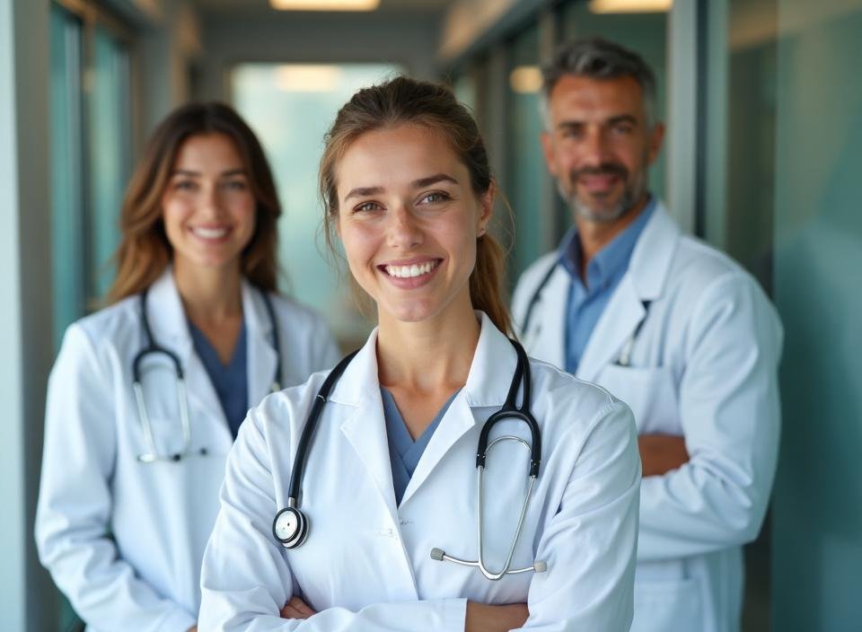 Equipo de profesionales de salud Colsanitas brindando atención médica