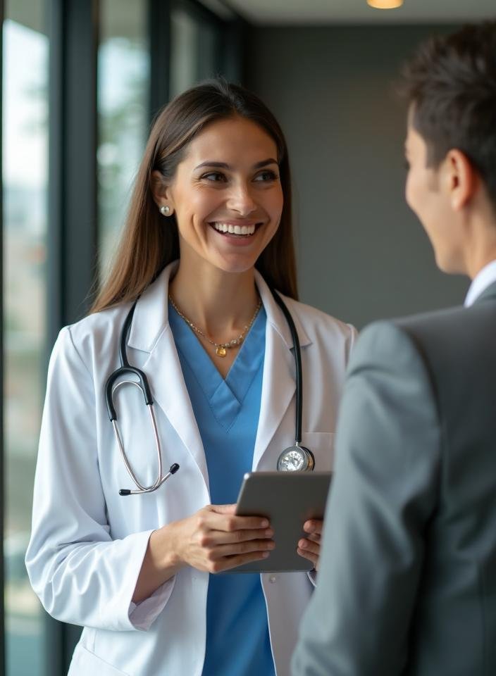 Asesor profesional de BaxterCL respondiendo preguntas sobre medicina prepagada Colsanitas