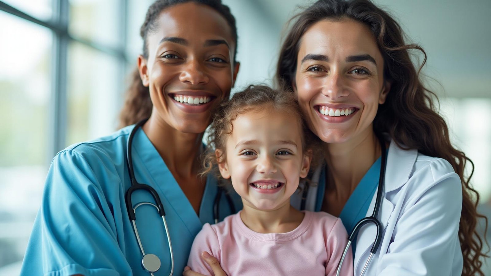 Familia sonriente con cobertura médica Colsanitas